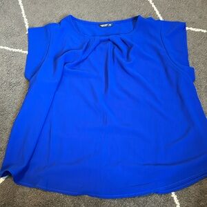 NWOT pleated neckline blouse